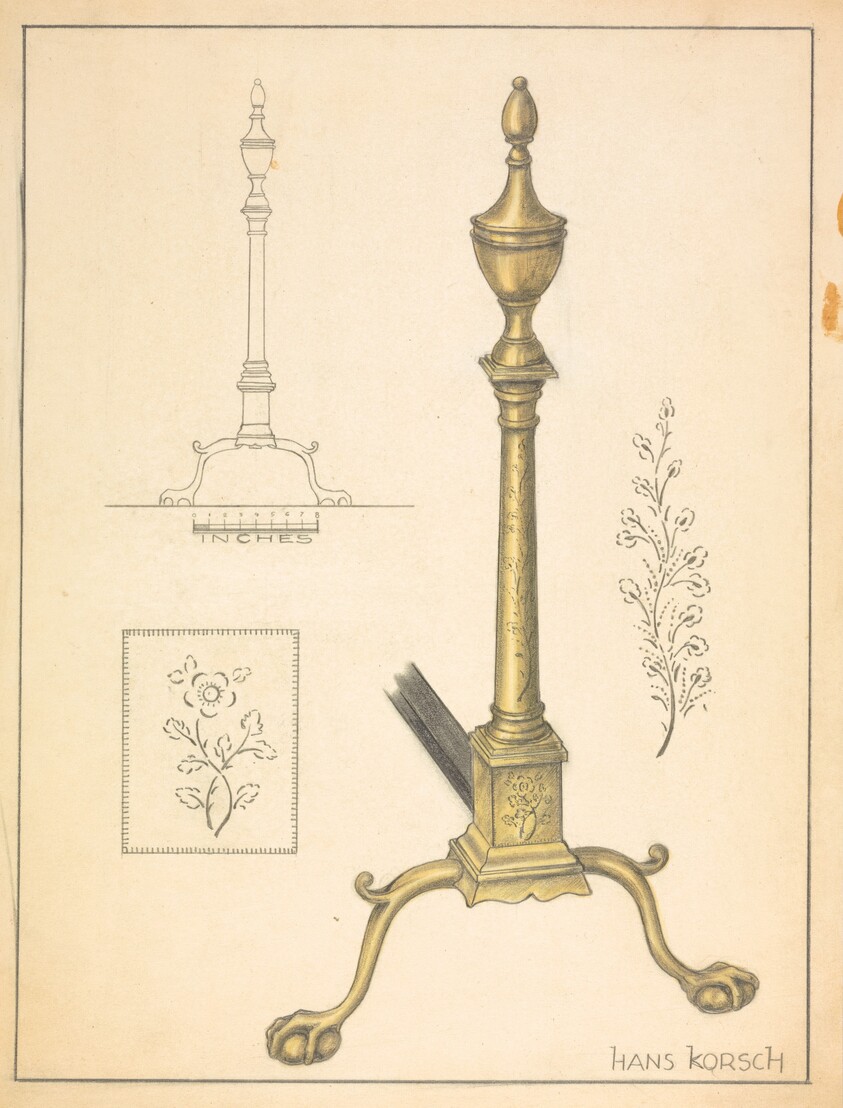 Andiron (one of pair)