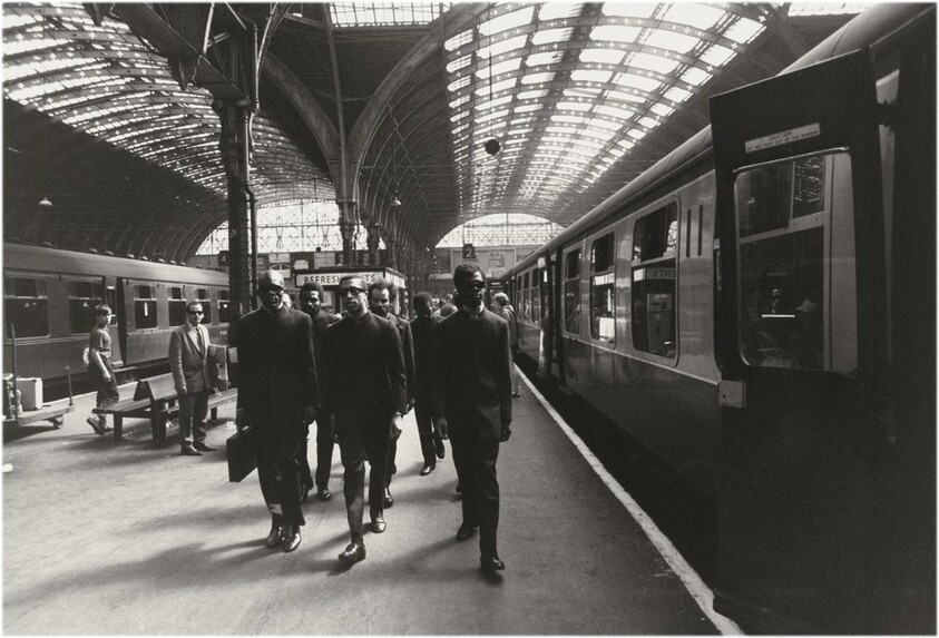 Michael X and members of the Black Power Movement, Paddington Station