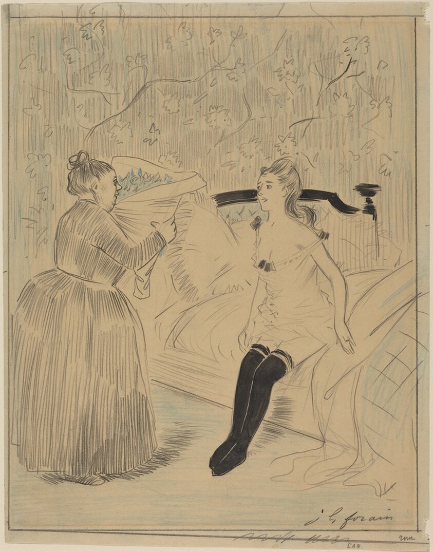 a) The Bouquet (recto); b) Untitled (verso)