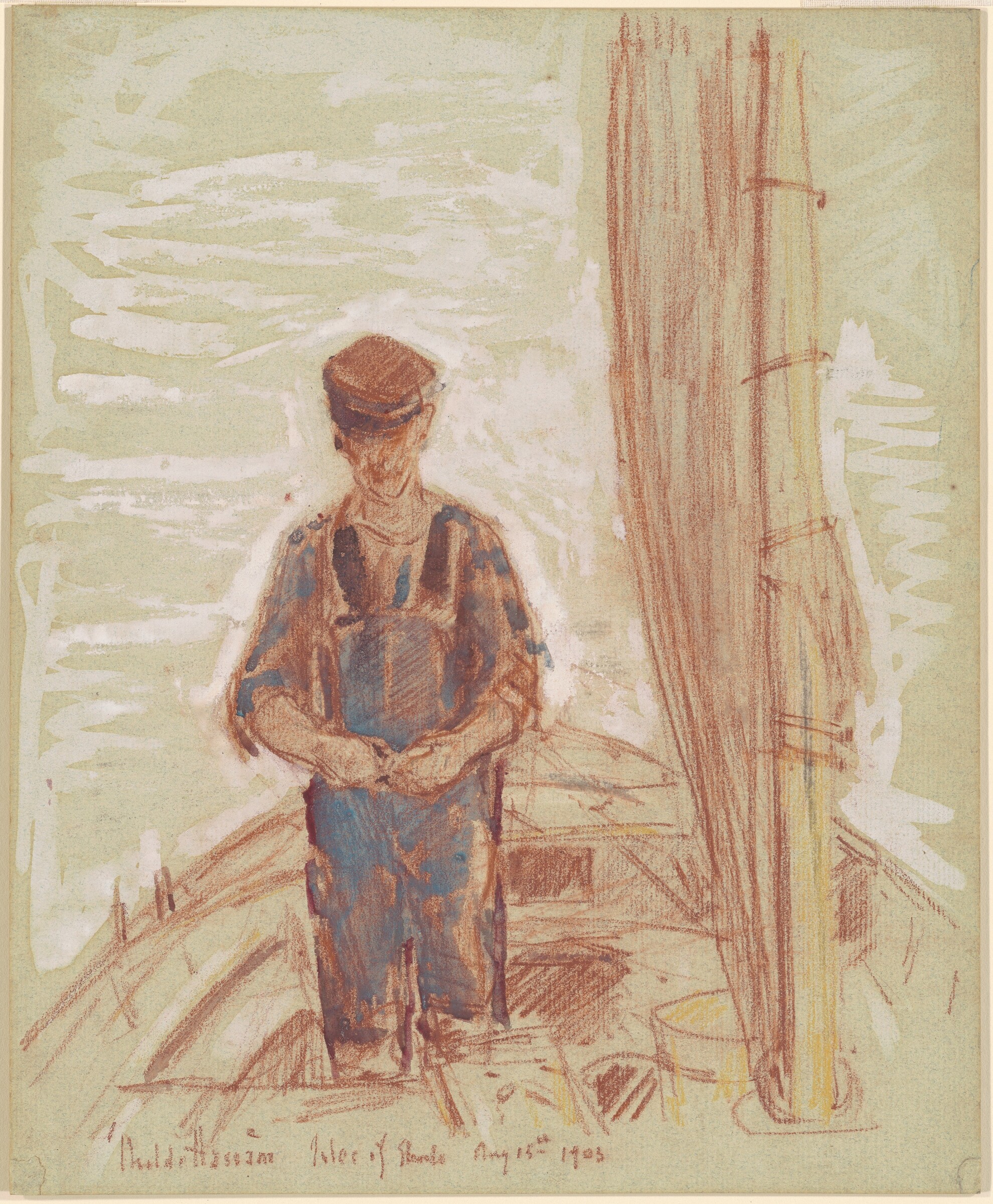 Fisherman, Isle of Shoals, Childe Hassam, 1903