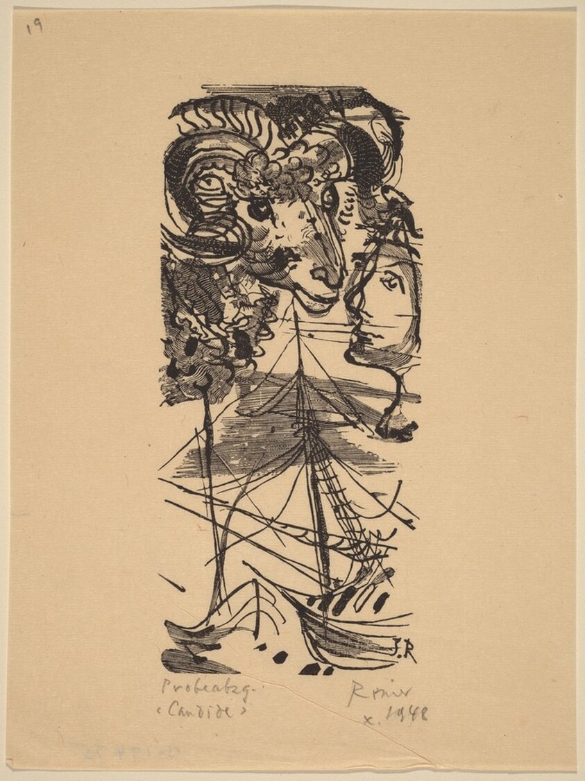 Illustration to Voltaire, "Candide"