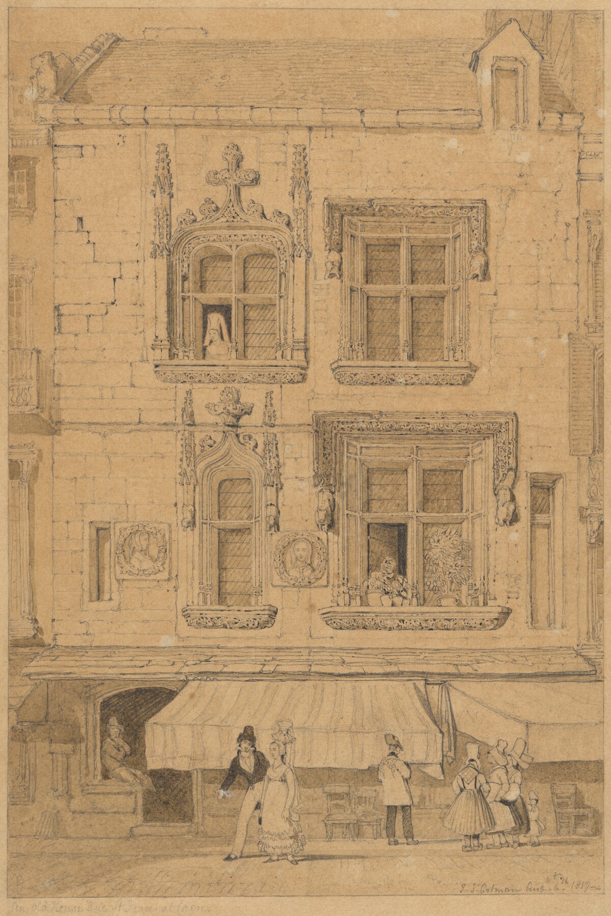 An Old House in the Rue Saint Jean at Caen, Normandy