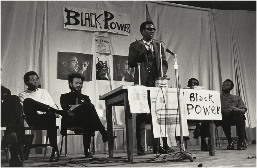 Stokely Carmichael giving a Black Power speech at The Dialectics of Liberation Congress, Round House, London
