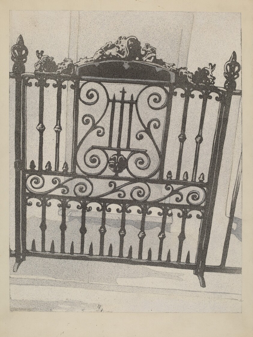 Cast and Wrought Iron Gate