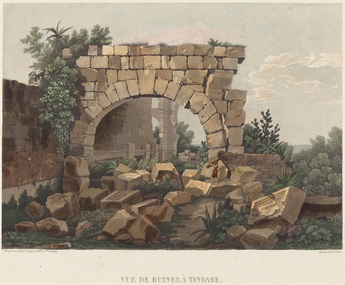 Vue de Ruines, à Tindare