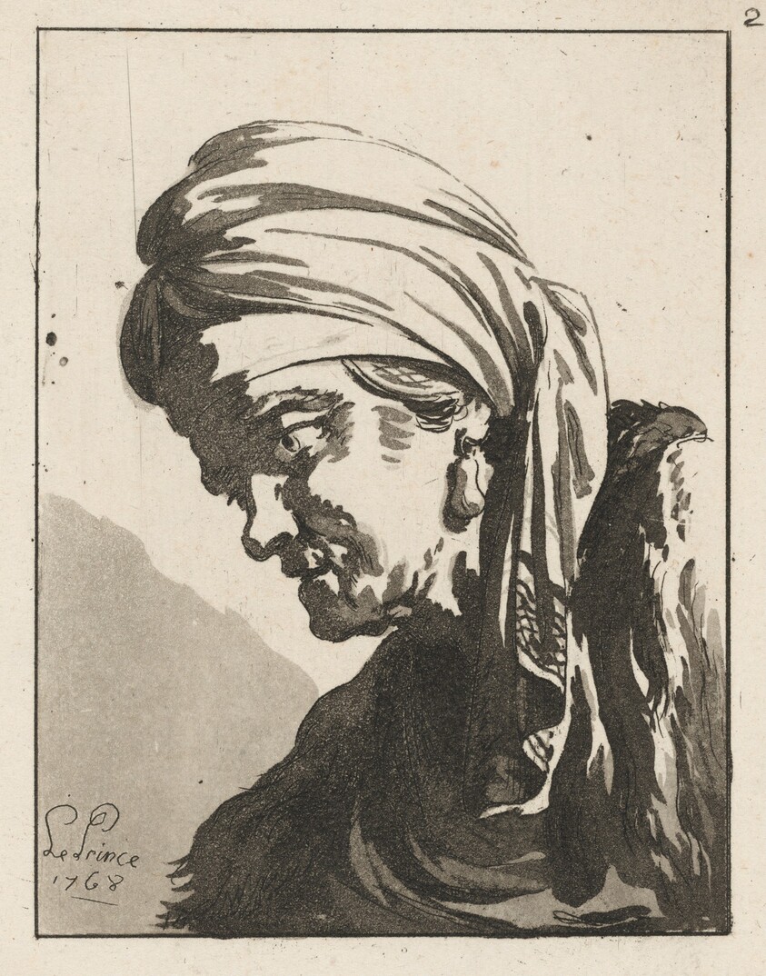 Head of a Drooping Old Woman