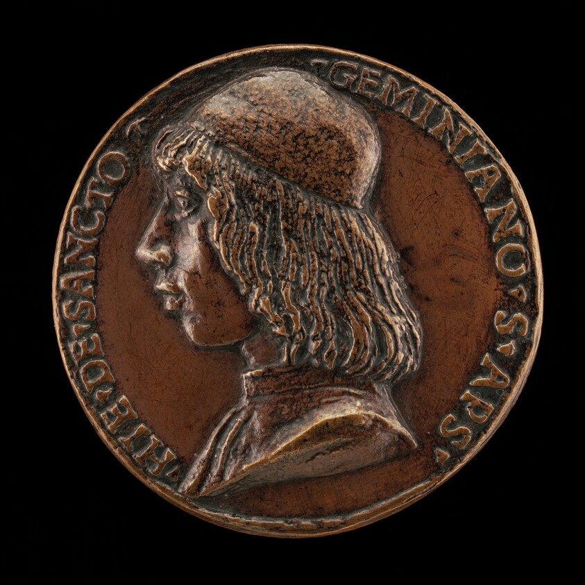 Girolamo Ridolfi of San Gimignano, 1465-1526, Apostolic Secretary, Consistorial Advocate, and Knight of the Golden Spur [obverse]