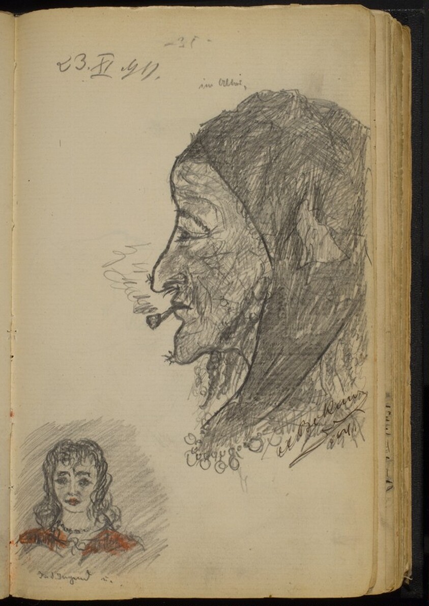 Two Studies of Women's Faces
