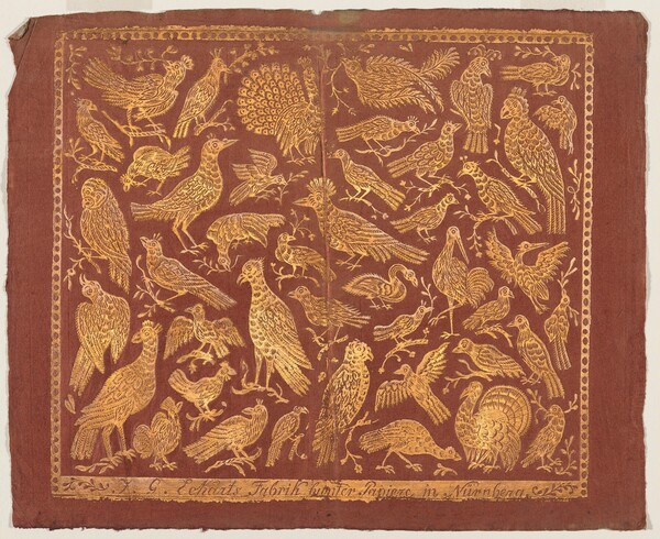 Endpaper with Birds