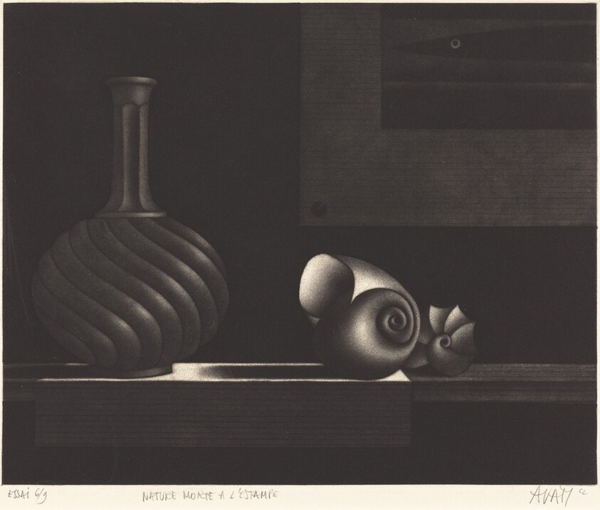 Nature morte à l'estampe (Still Life with Print)