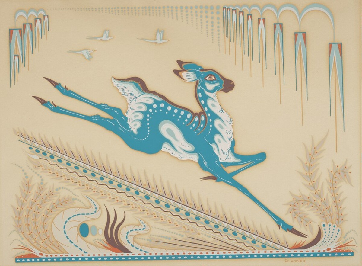 Untitled (Stylized Antelope)