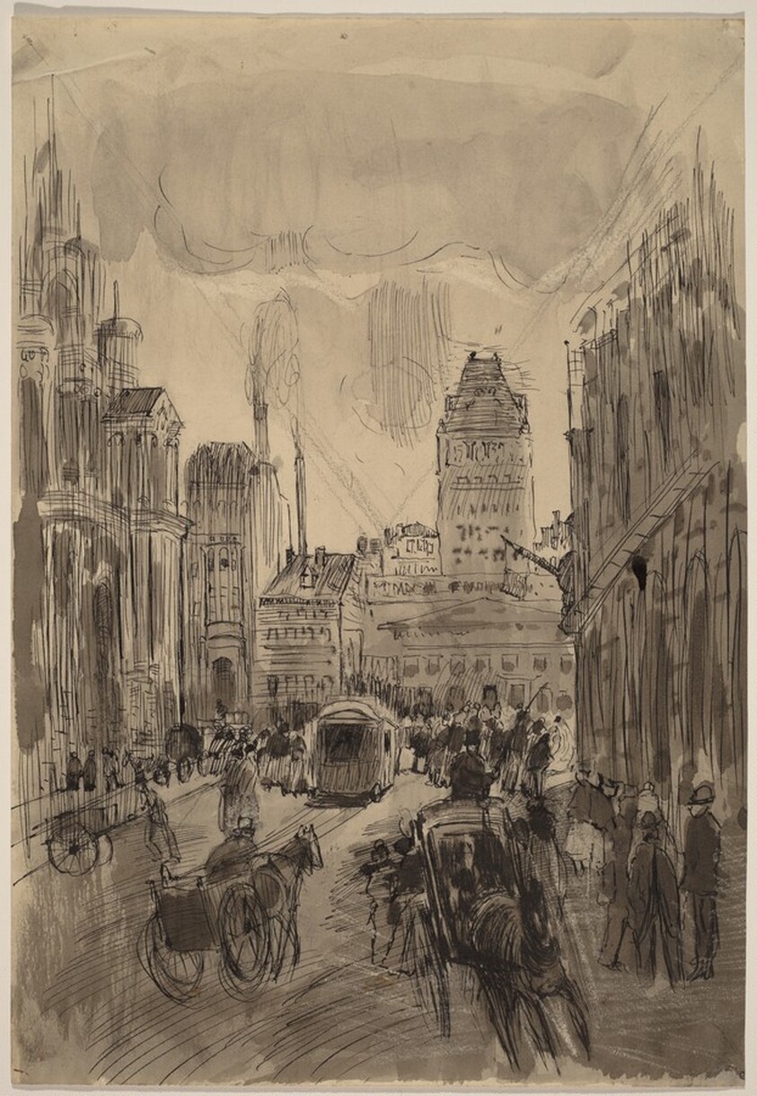 Street Scene, Carriages