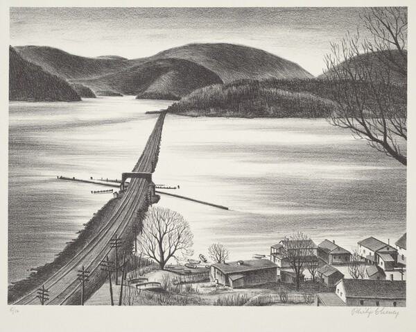 Railroad along the Hudson, Bayside, New York