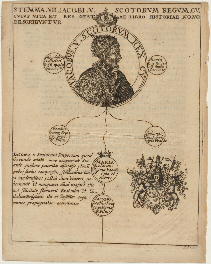 James V of Scotland with Geneology