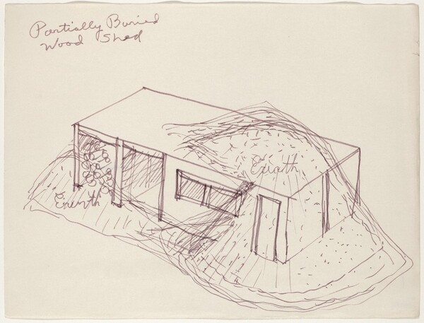 Partially Buried Woodshed [upper right]