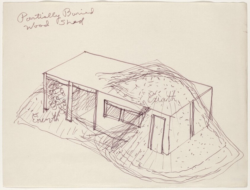 Partially Buried Woodshed [upper right]