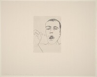Self-Portrait #2 (Teeth), Francesco Clemente, 1981