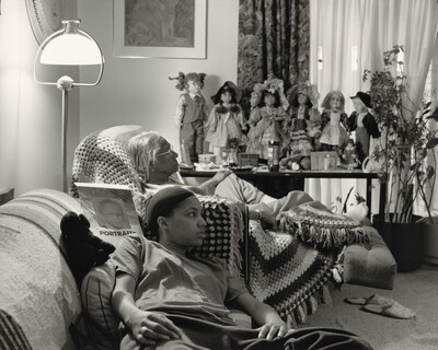 Grandma Ruby and Me in Her Livingroom
