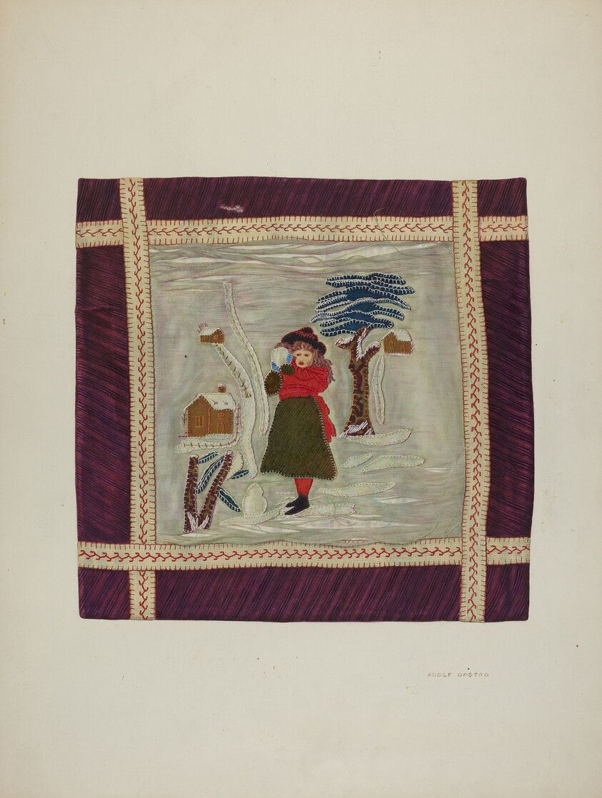 Applique Coverlet (Detail)