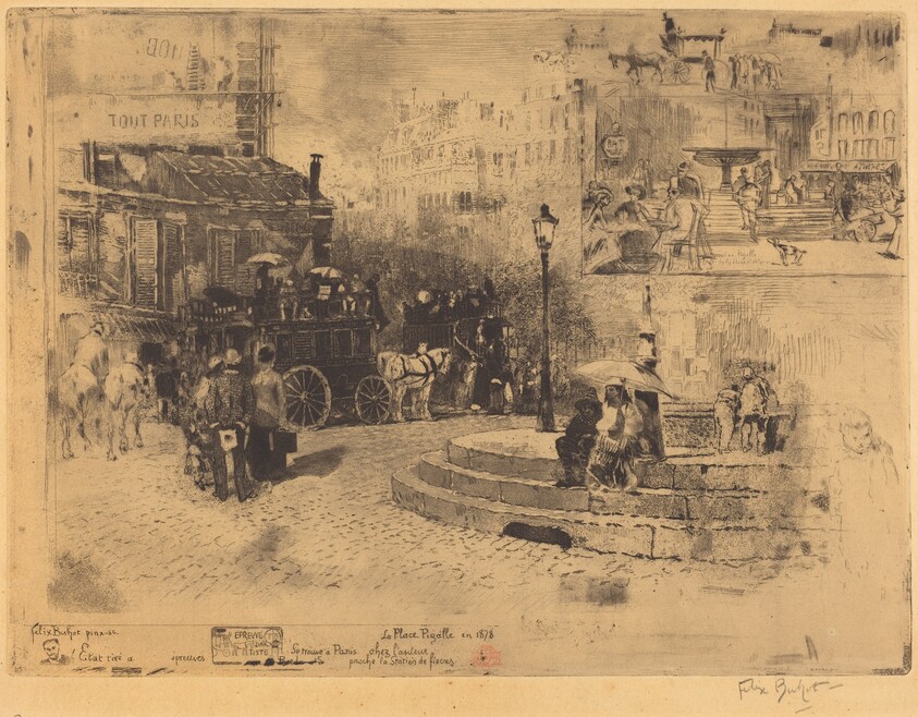 La Place Pigalle en 1878 (Place Pigalle in 1878)