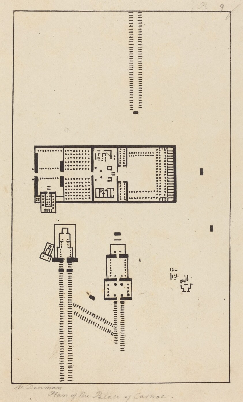 Plan of the Palace of Carnac