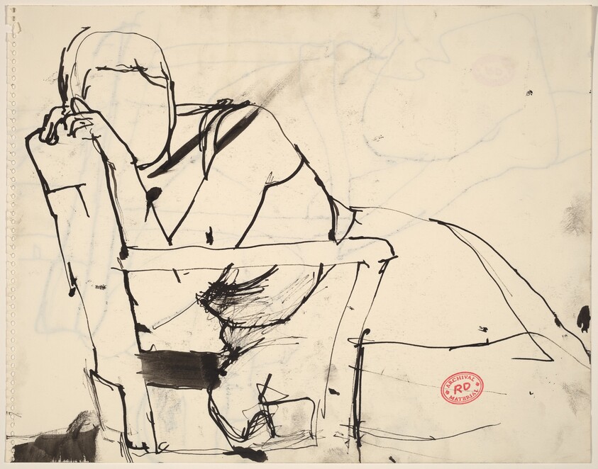 Untitled [woman slumped in a chair]