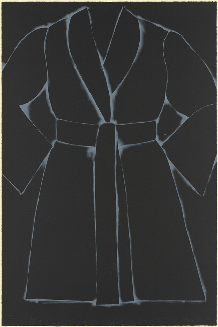 Black and White Bathrobe