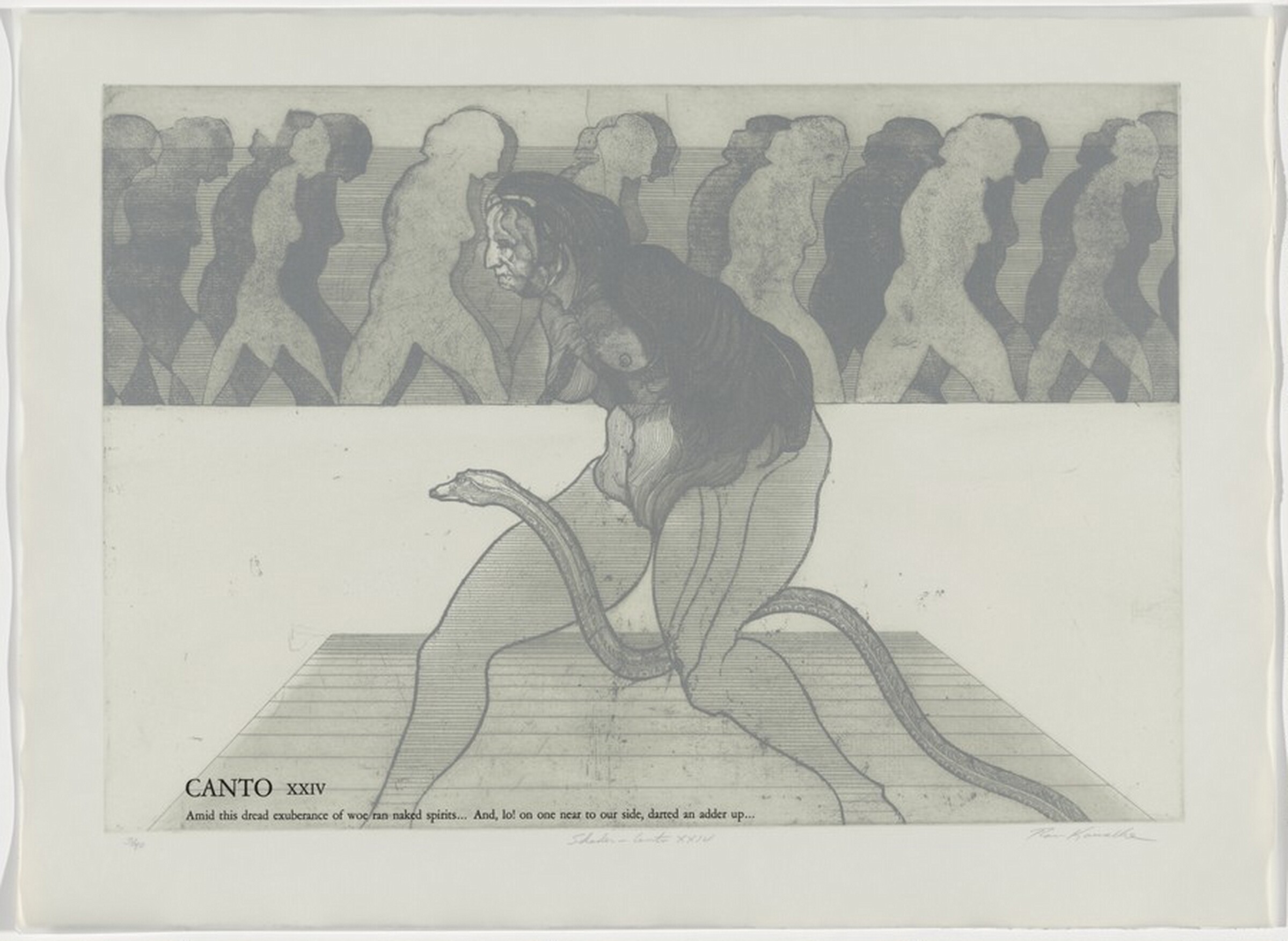 Canto XXIV: Shades from Dante's Inferno, Ronald Leroy Kowalke, 1970