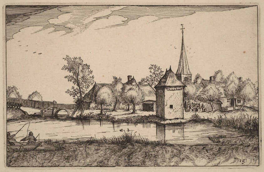 Pond and a Village