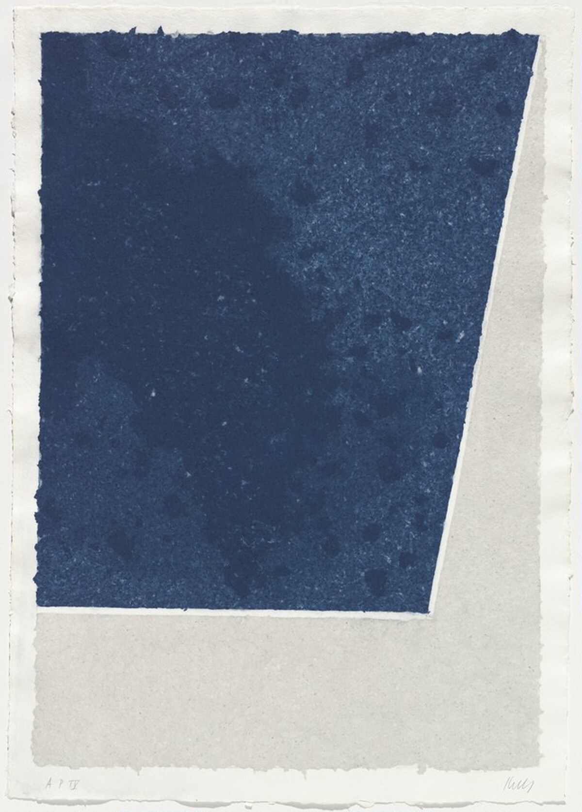 Colored Paper Image X (Blue with Gray)