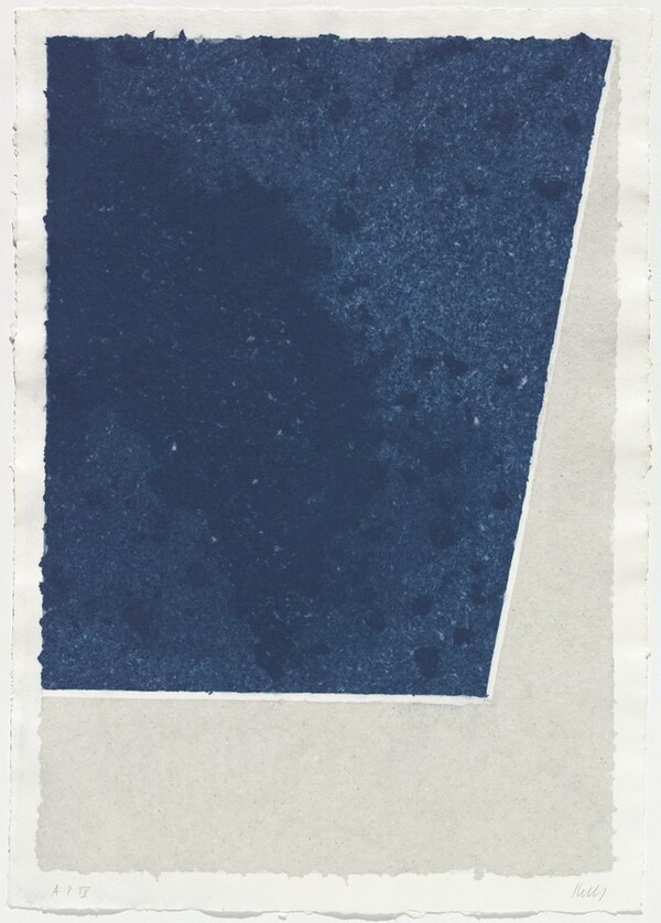 Colored Paper Image X (Blue with Gray)