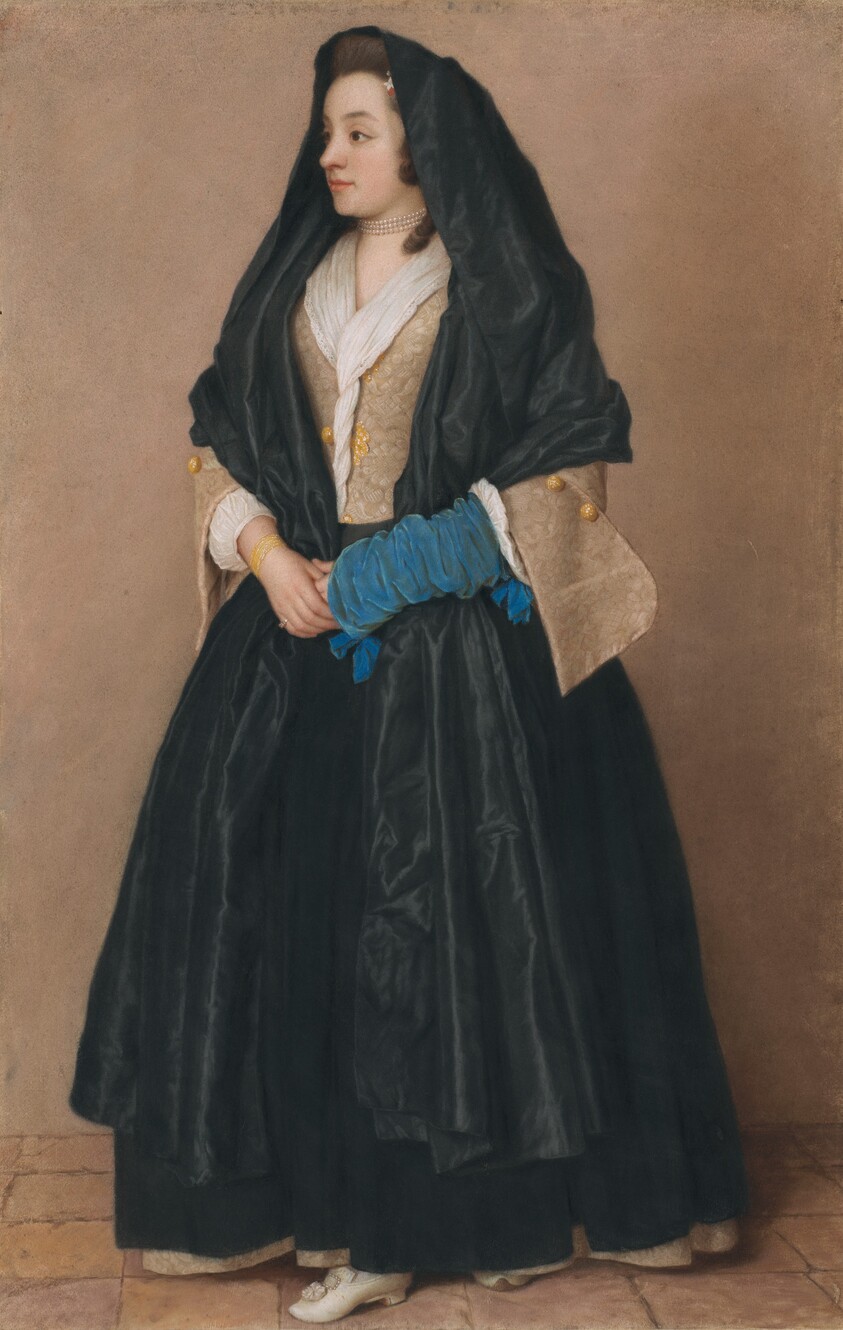 An Elegant Young Woman in Maltese Costume
