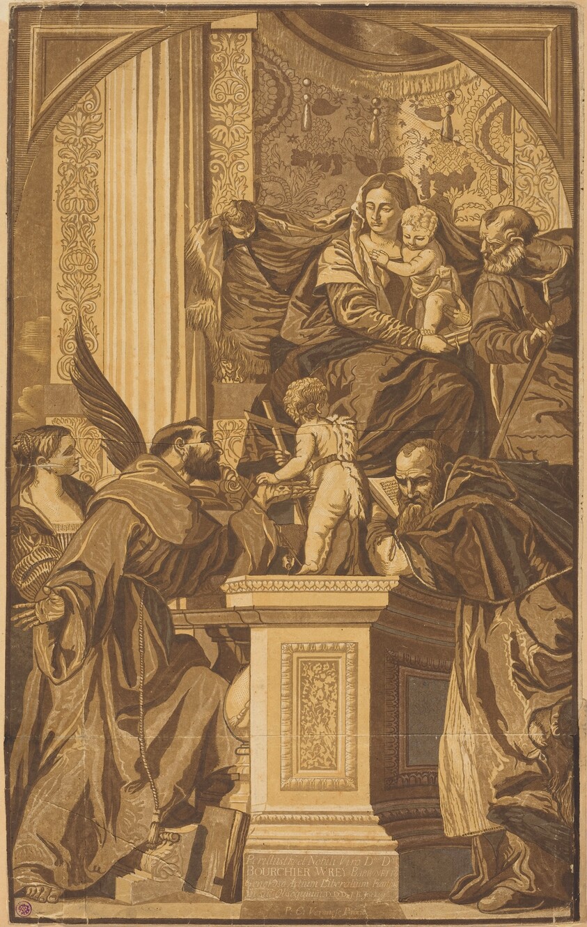 Holy Family and Four Saints