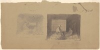 Studies of Farmers Shucking Corn, Enoch Wood Perry, Jr., c. 1870-1880