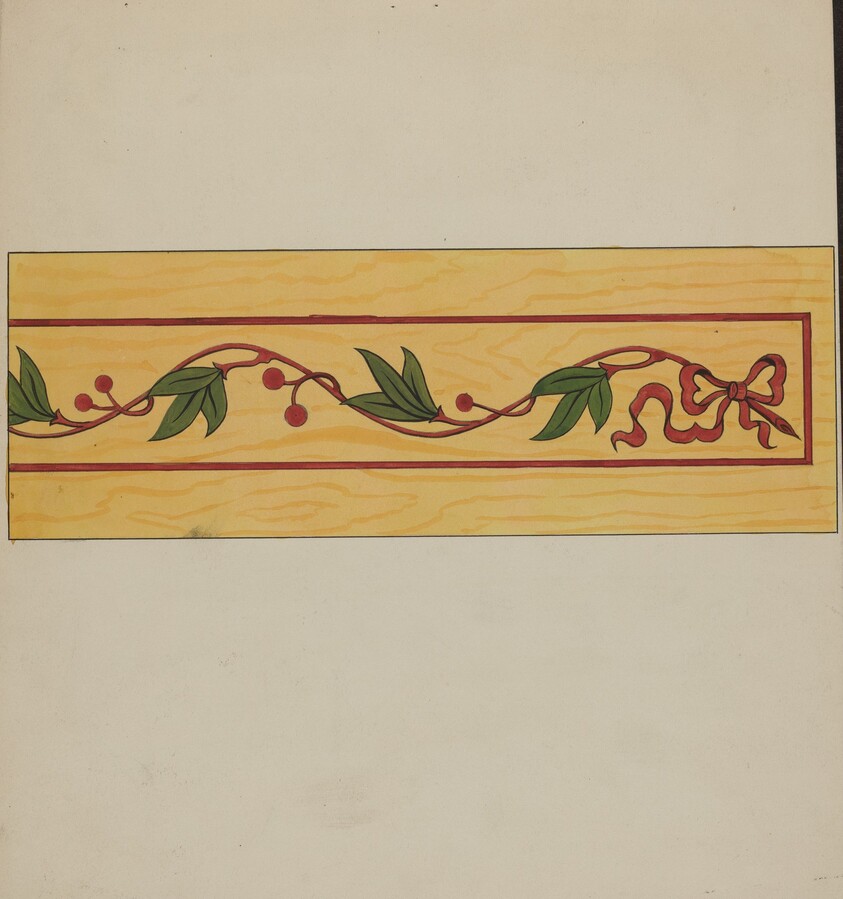 Decorative Panel from Rail Car Interior