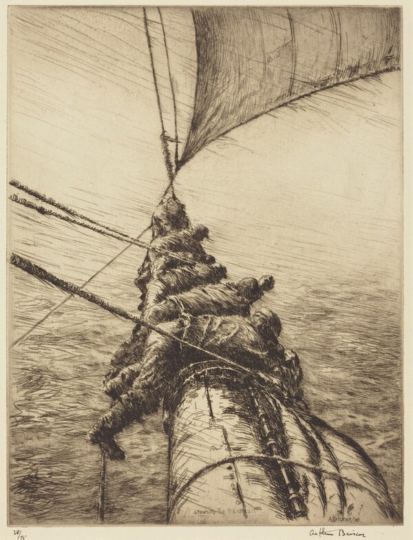 Stowing the Mainsail