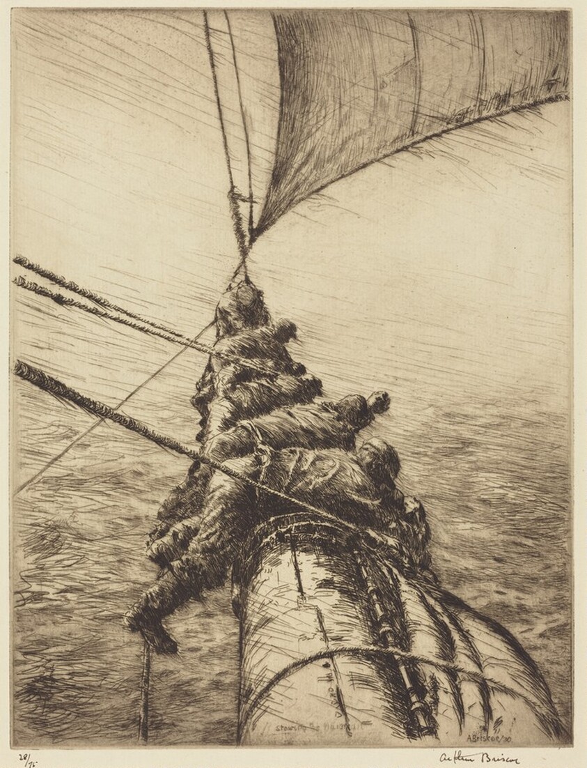 Stowing the Mainsail