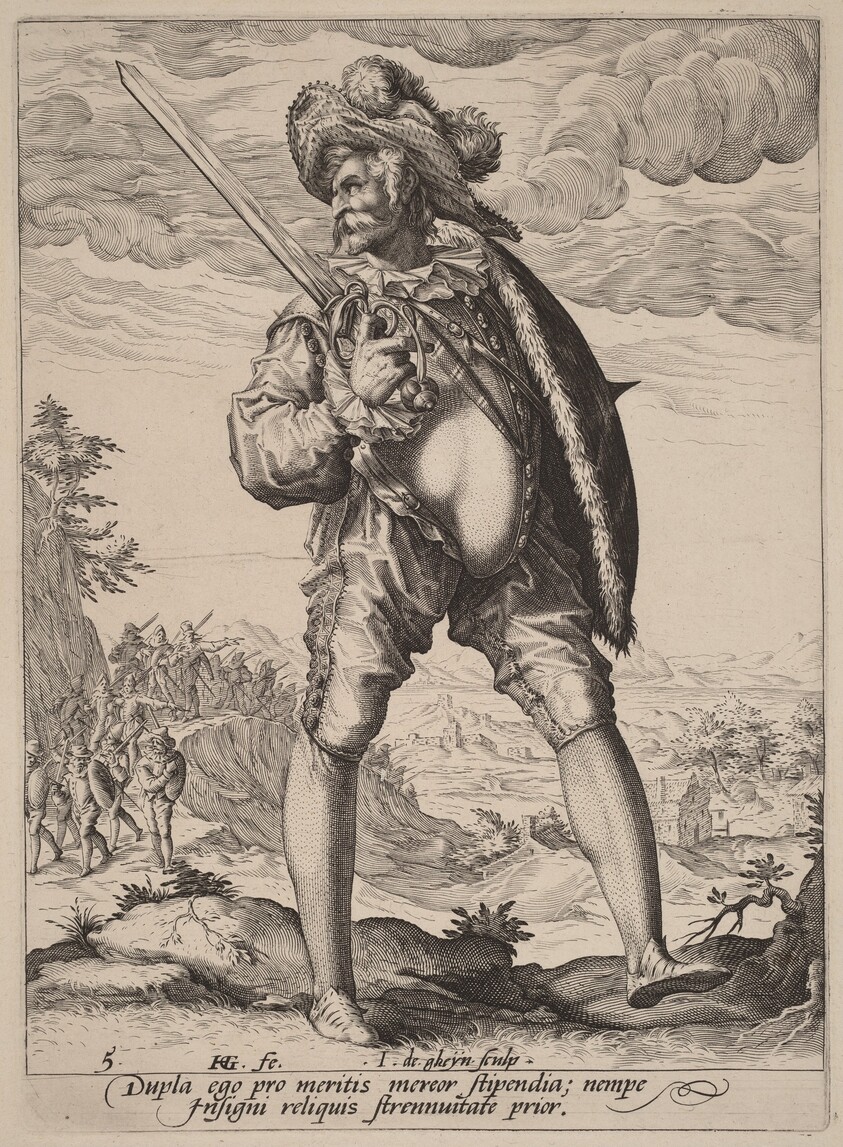 Soldier Armed with Broadsword and Shield