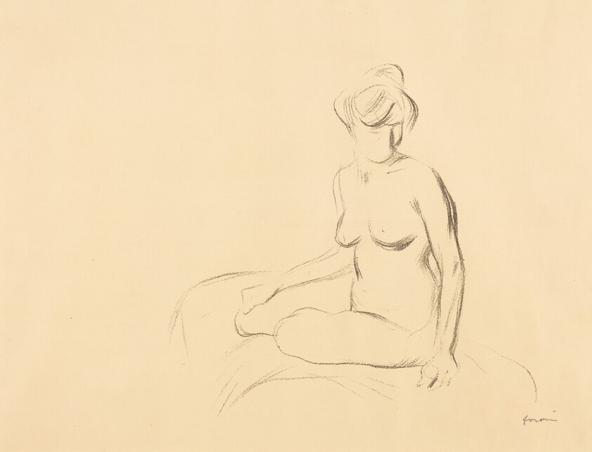 Etude de femme nue, les bras abaissés (Study of a Nude Woman, with Lowered Arms)