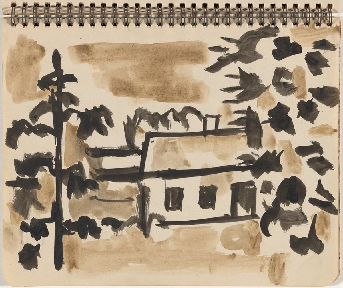 House Set Among Trees