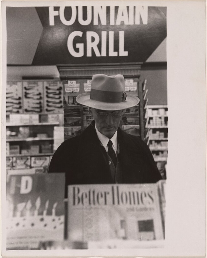 Man in drug store--Los Angeles