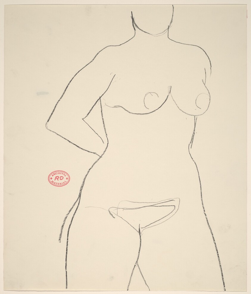 Untitled [nude with hand behind her back]
