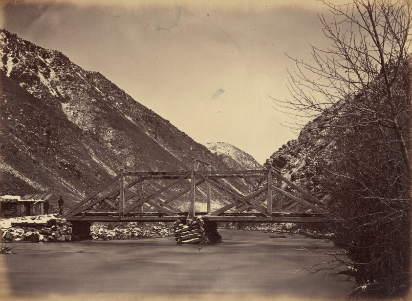 Plate 42. Mormon Turnpike Bridge, Mouth of Weber Canon