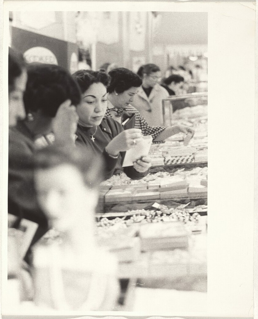 Women at jewelry counter--Los Angeles