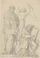 The Prophets Hosea and Jonah, Louis-Felix de La Rue after Raphael