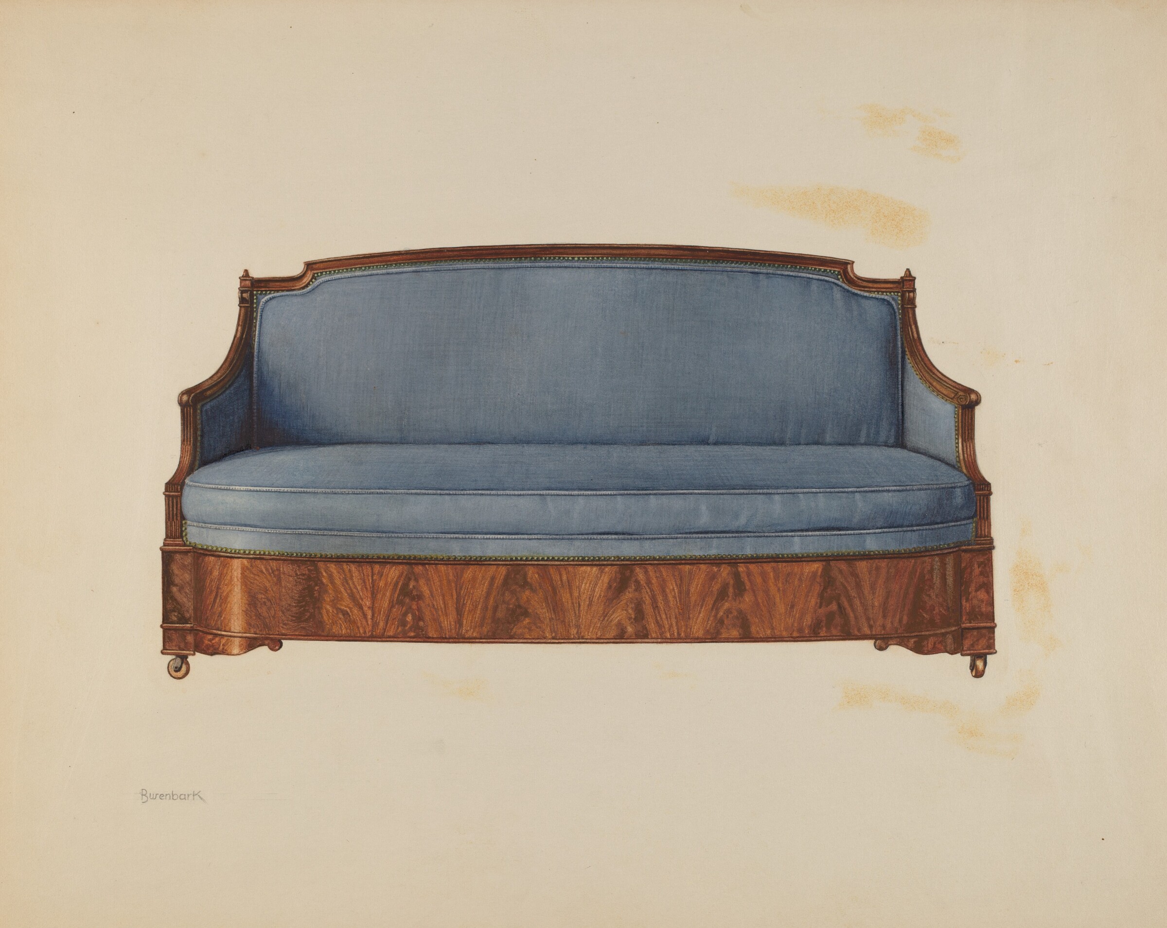 Sofa, Ernest Busenbark, c. 1937