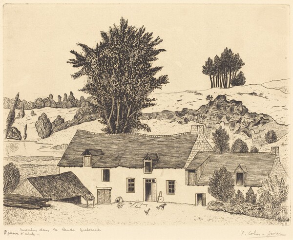 Moulin dans la lande Bretonne