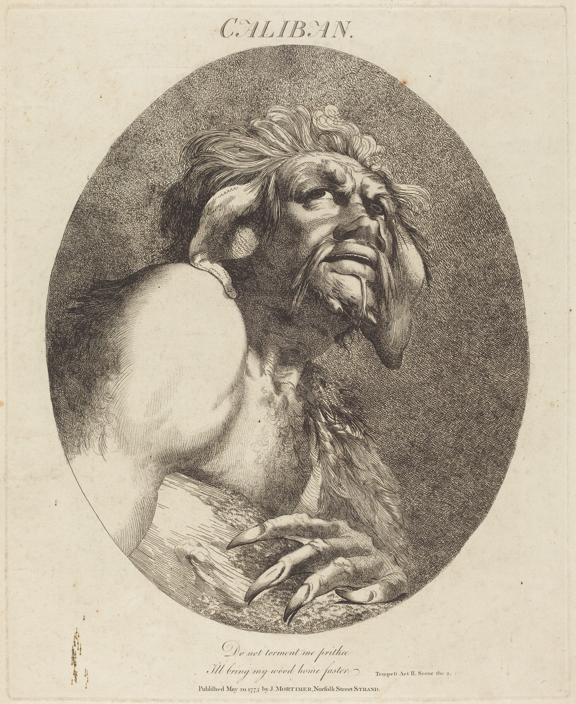 Caliban, John Hamilton Mortimer, 1775
