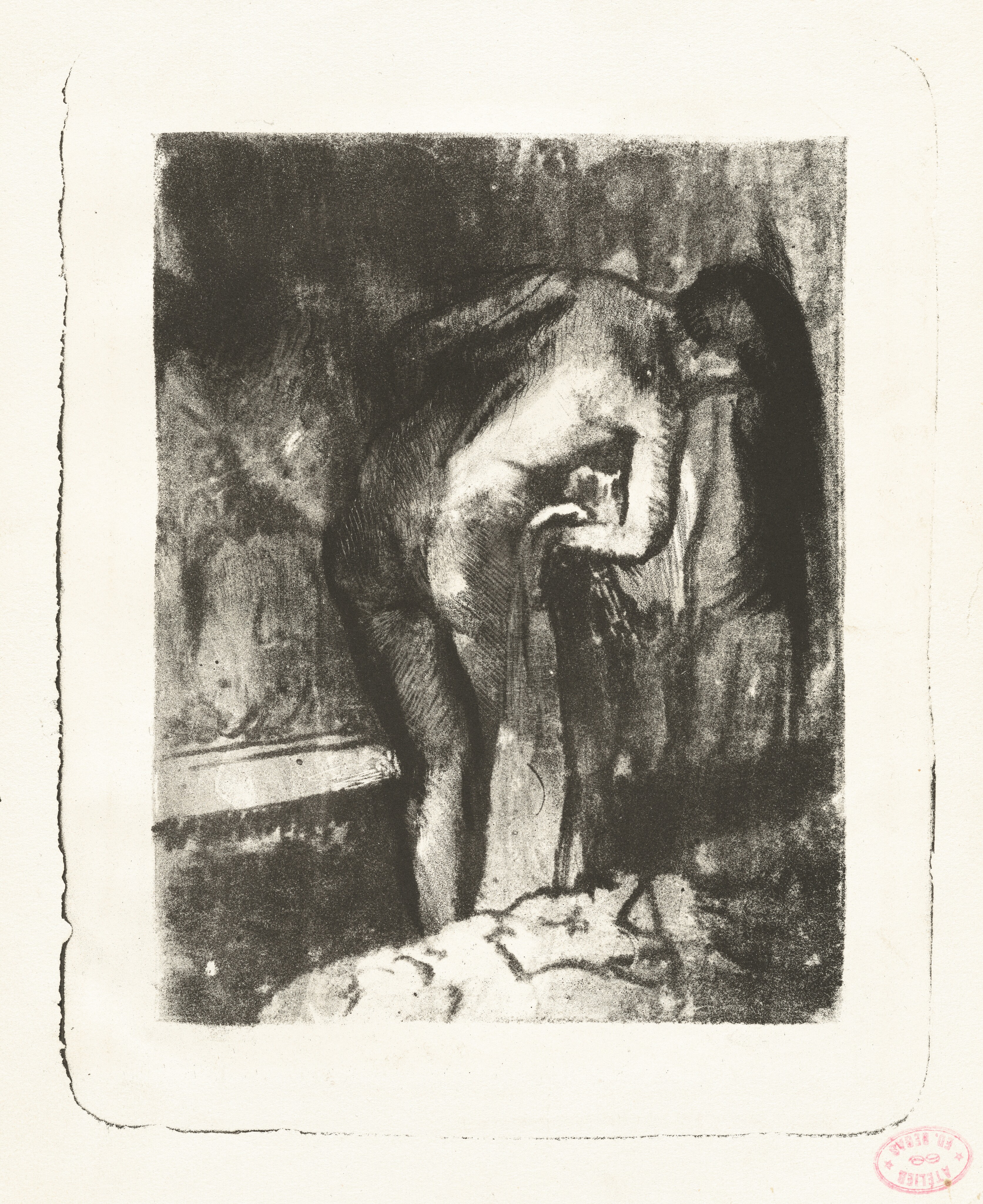 Hilaire-Germain-Edgar Degas. Woman Drying Herself (La