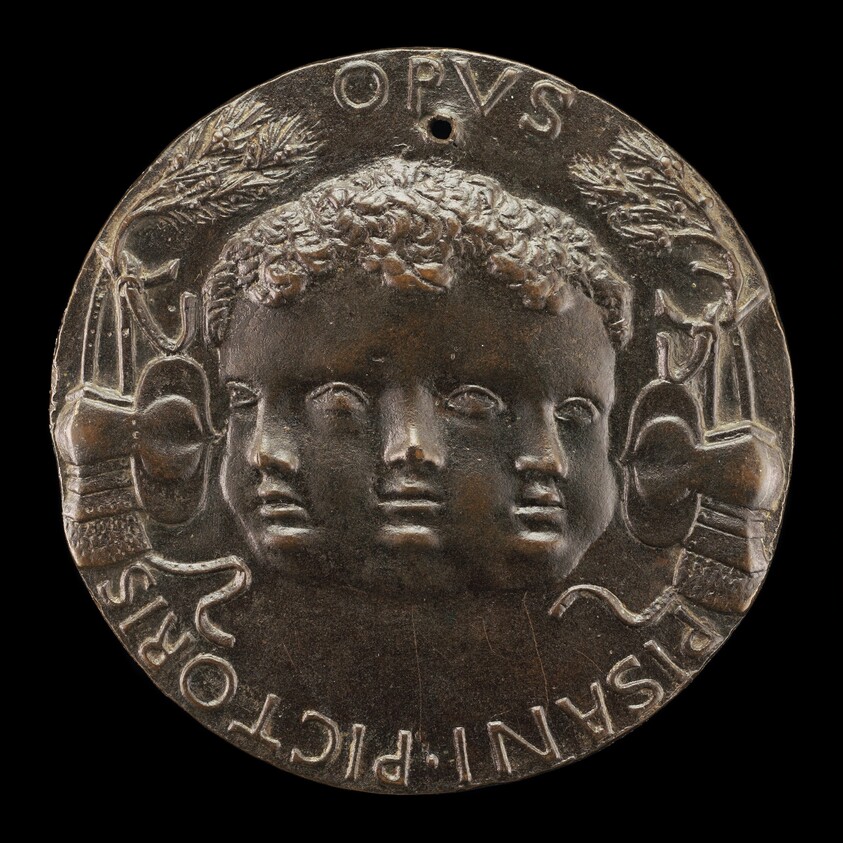 Head with Three Infantile Faces [reverse]